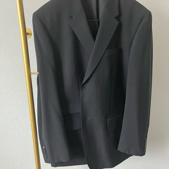 Perry Ellis Black Blazer Modern Tailoring